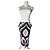 Vintage Emilio Pucci Viskose Abstract Rock XS Lila