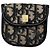 Vintage Dior Oblique Monogram Purse Beige Navy