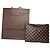 Vintage Louis Vuitton Damier Monogram Leder Clutch Braun