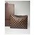 Vintage Louis Vuitton Damier Monogram Leder Clutch Braun - Ansicht 13