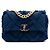 Chanel 19 Chanel Media in Tela e Cotone 19 con patta Blu