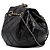 Borsa a secchiello in pelle di agnello trapuntata Chanel CC con catena, nera Nero - vista 2