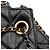 Borsa a secchiello in pelle di agnello trapuntata Chanel CC con catena, nera Nero - vista 8
