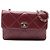 Chanel Matelassé Lammleder Trendy CC mit Klappe Rot