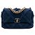 Chanel 19 Chanel Media in Tela e Cotone 19 con patta Blu