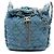 Chanel Medium Matelassé Jean Mood Bucket con catena Blu