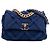 Chanel 19 Chanel Media in Tela e Cotone 19 con patta Blu