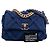 Chanel 19 Chanel Media in Tela e Cotone 19 con patta Blu - vista 12