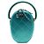 Chanel Matelassé Metallic Caviar Oval Camera Bag mit Regenbogen-Hardware Blau