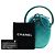 Chanel Matelassé Metallic Caviar Oval Camera Bag mit Regenbogen-Hardware Blau - Ansicht 8
