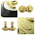 Orecchini Clip Coco Mark di Chanel Nero Bianco D'oro  - vista 4