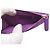 Tarjetero de piel de ternera granulada morado Chanel Púrpura - vista 5