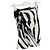 Bottega Veneta Tasche mit Zebra-Print Schwarz Weiß