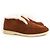 Loro Piana Open Walk Stiefeletten mit Fellfutter Cognac/Weiß
