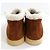 Loro Piana Open Walk Stiefeletten mit Fellfutter Cognac/Weiß - Ansicht 4