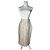 Gonna in lana vintage Dior grigio chiaro M Bianco