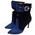 Versace Collection Damen Stiefel Schwarz Blau