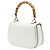 Borsa a mano in pelle di vitello bianca con stampa a cornice Bamboo di Gucci Bianco - vista 2
