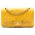 Chanel Giallo Piccolo Classico in Pelle di Agnello Doppio Senape