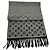Sciarpa in lana e cashmere nera e grigia Louis Vuitton Marrone Nero