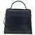 Salvatore Ferragamo Gancini Convertible Top Handle Pelle Medium Blu navy - vista 2