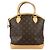 Borsa Lockit Louis Vuitton in tela Monogram verticale Marrone
