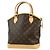 Borsa Lockit Louis Vuitton in tela Monogram verticale Marrone - vista 2