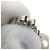Collana in perle finte e strass Chanel Coco Mark Argento Bianco - vista 4