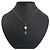 Collana in perle finte e strass Chanel Coco Mark Argento Bianco - vista 6