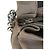 Céline Borsa in pelle grigia Celine Marrone - vista 9