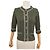 NEU CHANEL CARDIGAN 3/4-ÄRMEL 40 36 S AUS GRÜNEM CASHMERE WESTE