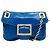 ROGER VIVIER MINI CHAIN SHOULDER BAG IN BLUE PYTHON LEATHER