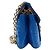 ROGER VIVIER MINI CHAIN SHOULDER BAG IN BLUE PYTHON LEATHER - view 4