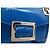 ROGER VIVIER MINI CHAIN SHOULDER BAG IN BLUE PYTHON LEATHER - view 8