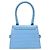 BORSA JACQUEMUS LE CHIQUITO MEDIA IN PELLE STILE COCODRILLO Blu - vista 2