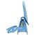 BORSA JACQUEMUS LE CHIQUITO MEDIA IN PELLE STILE COCODRILLO Blu - vista 3