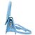 BORSA JACQUEMUS LE CHIQUITO MEDIA IN PELLE STILE COCODRILLO Blu - vista 4