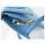 BORSA JACQUEMUS LE CHIQUITO MEDIA IN PELLE STILE COCODRILLO Blu - vista 9