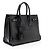 Saint Laurent Texturiertes Lackleder Sac De Jour Medium Tote Schwarz - Ansicht 2