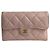 Portafoglio in pelle caviar matelassé Chanel Rosa - vista 3