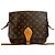 Borsa a Spalla Cartouchiere Monogram Louis Vuitton Marrone - vista 2