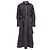 Gestreiftes langes Kleid von Jason Wu aus marineblauer Baumwolle