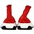 Baskets Speed Balenciaga en polyester rouge - vue 3