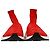 Baskets Speed Balenciaga en polyester rouge - vue 4