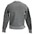 Grauer Baumwollpullover mit Thom Browne Logo-Patch - Ansicht 3