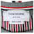 Grauer Baumwollpullover mit Thom Browne Logo-Patch - Ansicht 4