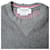 Grauer Baumwollpullover mit Thom Browne Logo-Patch - Ansicht 5
