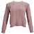 Autre Marque Verzierte Kabelstrickpullover aus rosa Polyamid von Philosophy di Lorenzo Serafini Braun Pink