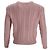 Autre Marque Verzierte Kabelstrickpullover aus rosa Polyamid von Philosophy di Lorenzo Serafini Braun Pink - Ansicht 3