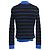 Gestreifter Slim-Fit Rollkragenpullover aus schwarzer und blauer Wolle von Acne Studios - Ansicht 3